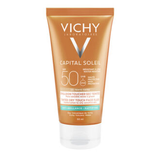 vichy capital soleil spf50 bb tinted dry touch face fluid
